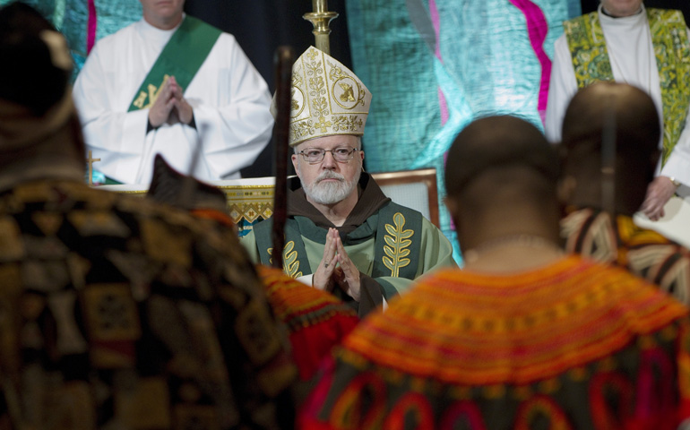 Cardinal Sean O'Malley of Boston celebrates the Feb. 10 opening Mass at the Catholic Social Ministry Gathering in Washington. (CNS/Nancy Phelan Wiechec)