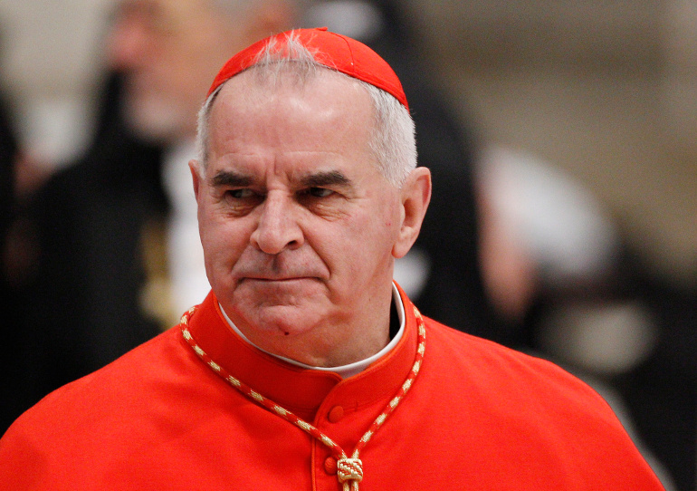Cardinal Keith O'Brien of St. Andrews and Edinburgh, Scotland, arrives for a Mass in St. Peter's Basilica at the Vatican in this Nov. 21, 2010, file photo. (CNS/Paul Haring)