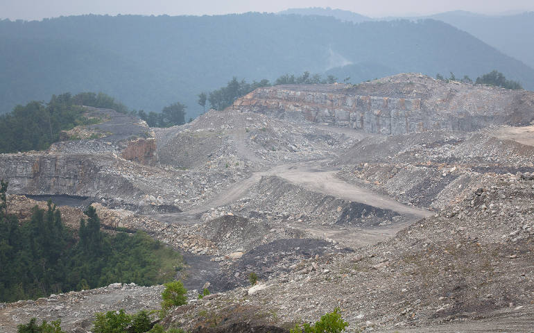 A mountaintop remvoal coal mine on Kayford Mountain, south of Charleston, W.Va. (CNS/Tyler Orsburn)