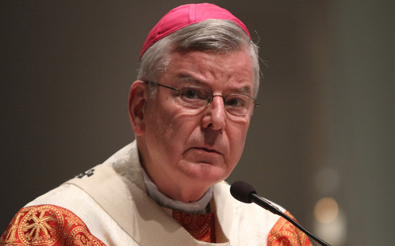 Archbishop John Nienstedt is pictured in a May 12, 2015 photo. (CNS/Dave Hrbacek, The Catholic Spirit)