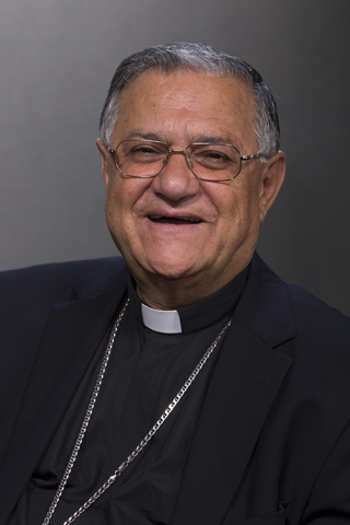 Latin Patriarch Fouad Twal of Jerusalem (CNS/Tyler Orsburn) 
