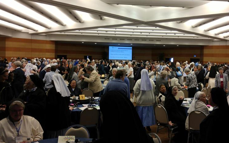 About 900 women religious representing nearly 500,000 sisters are meeting in Rom for the International Union of Superiors General 2016 plenary assembly. (NCR photo / Joshua J. McElwee) 