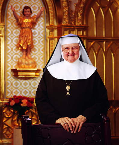 Mother Angelica, in an undated photo ((CNS/courtesy EWTN)