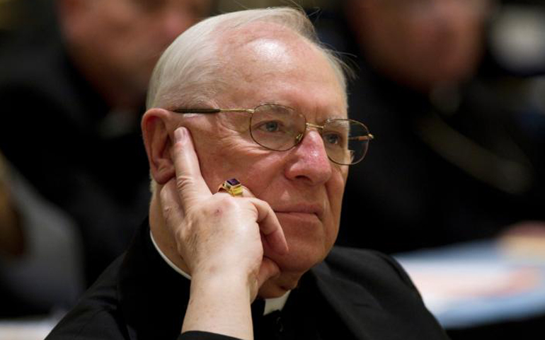 U.S. Bishop Joseph Adamec is pictured in 2010 during a U.S. bishops meeting in Baltimore. (CNS/Nancy Wiechec) 