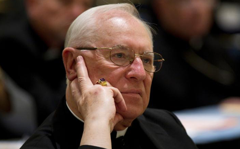 U.S. Bishop Joseph Adamec is pictured in 2010 during a U.S. bishops meeting in Baltimore. (CNS/Nancy Wiechec)