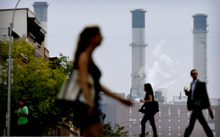 The East River Generating Station in New York City is seen in this 2015 file photo. (CNS/Justin Lane, EPA)