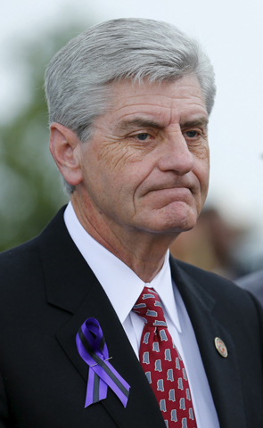 Mississippi Gov. Phil Bryant, pictured in a 2015 photo, signed a bill April 5 passed by the Senate March 30 known as the Religious Accommodations Act.(CNS/Mike Blake, Reuters) 