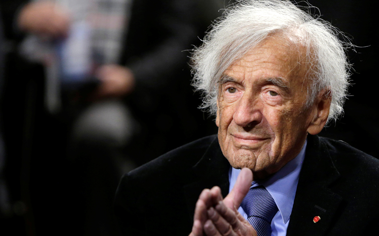 Nobel Laureate Elie Wiesel, pictured in a 2015 photo. (CNS/Gary Cameron, Reuters)