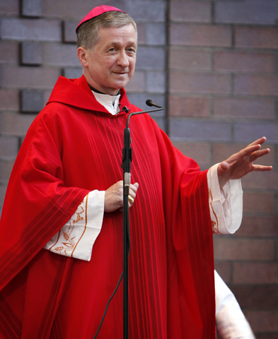 Chicago Archbishop Blase J. Cupich gives the homily during Mass June 30 at the Association of U.S. Priests gathering in Chicago. (CNS/Karen Callaway, Catholic New World)