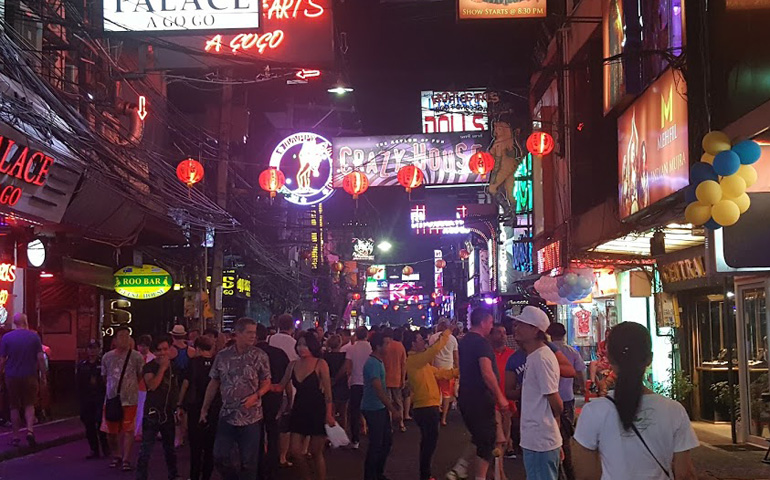 The streets of Pattaya, Thailand, one of the centers of sex tourism (GSR photo / Gail DeGeorge)