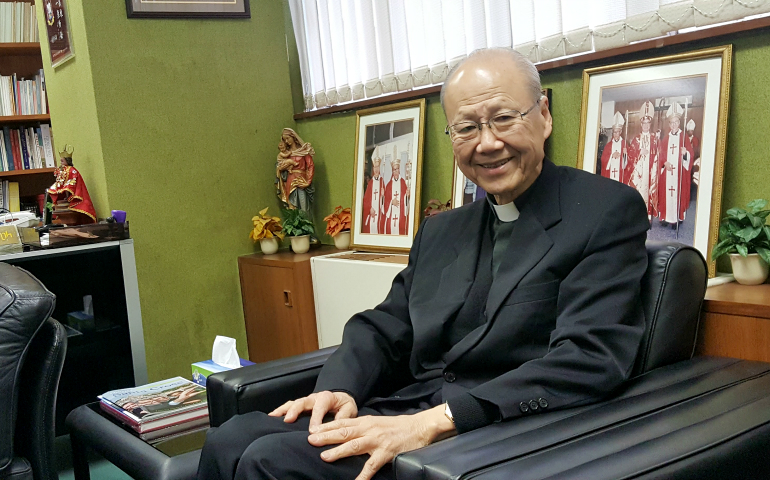 Cardinal John Tong of Hong Kong (NCR photo/Gail DeGeorge)
