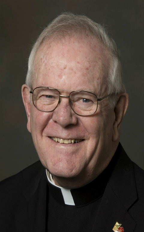 Bishop James M. Moynihan, retired ninth bishop of the Diocese of Syracuse, N.Y., died March 6 at age 84. He is pictured in a 2006 photo. (CNS photo/Paul Finch)