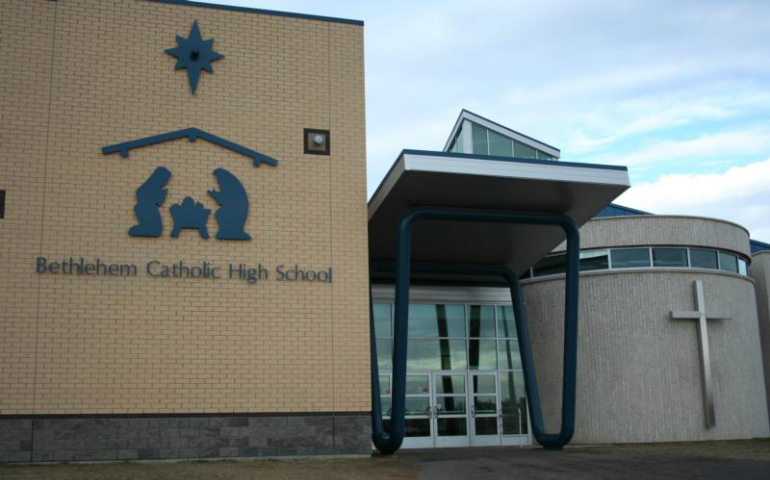 The exterior of Bethlehem Catholic High School is seen in an undated photo in Saskatoon, Saskatchewan. (CNS photo/courtesy Greater Saskatoon Catholic Schools)