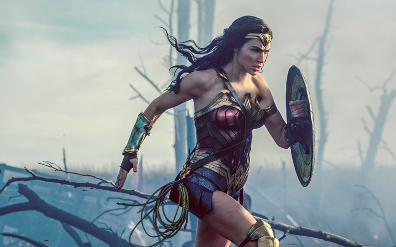 Gal Gadot stars in a scene from the movie "Wonder Woman." (CNS/Warner Bros.)
