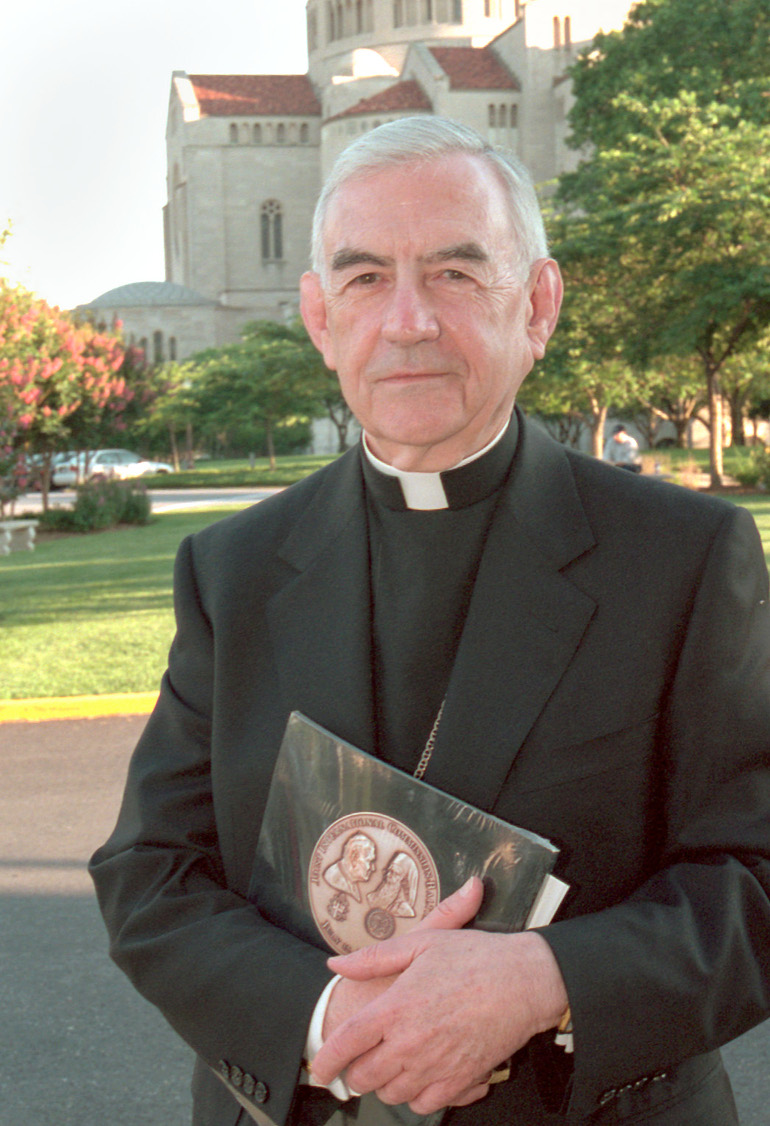 Retired San Francisco Archbishop John R. Quinn is pictured in a 2001 photo in Washington. He died June 22 at age 88 in San Francisco. He headed the Northern California Archdiocese from 1977 until 1995. (CNS/Nancy Wiechec)