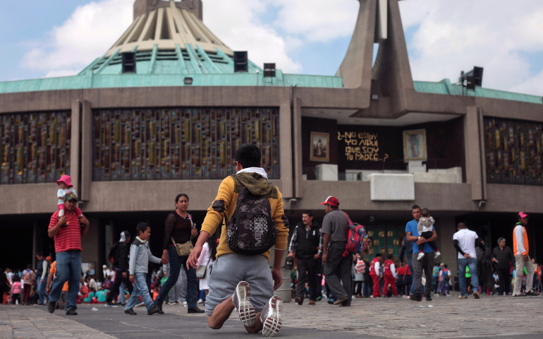 The Basilica of Our Lady of Guadalupe in Mexico City is seen Dec. 10, 2016. An explosive device was detonated outside the offices of the Mexican bishops' conference, which sits directly across the street from the country's most visited religious site. (CNS/Sashenka Gutierrez, EPA)