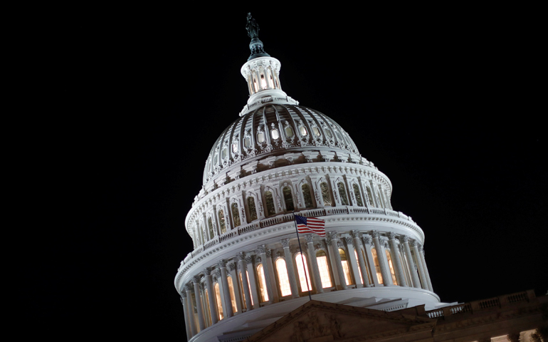 The U.S. Capitol is seen prior to an all-night round of health care votes on Capitol Hill July 27 in Washington. (CNS/Aaron P. Bernstein, Reuters)