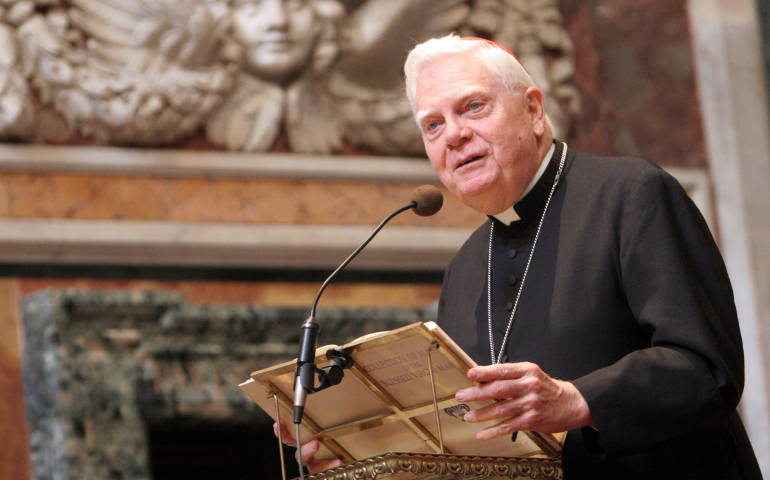 Cardinal Bernard Law, who had been one of the United States' most powerful and respected bishops until his legacy was blemished by the devastating sexual abuse of minors by priests in his Archdiocese of Boston, died early Dec. 20 in Rome at the age of 86. He is pictured in a 2007 photo. (CNS/Long Island Catholic/Gregory A. Shemitz)