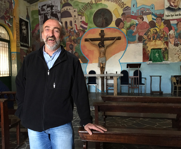 Fr. Lorenzo de Vedia, pastor at Our Lady of Caacupe Parish in Buenos Aires, Argentina (CNS/David Agren)