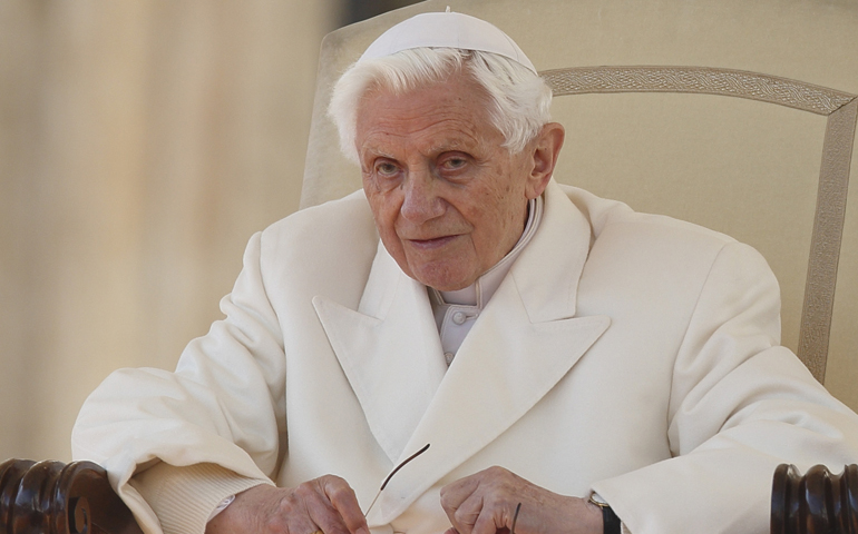 Pope Benedict XVI in February 2013 (CNS/Paul Haring) 