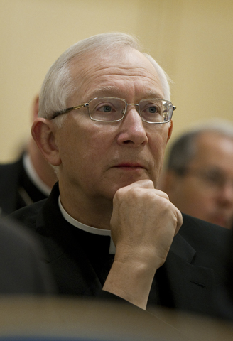 Archbishop Leonard Blair in 2012 (CNS/Nancy Phelan Wiechec) 