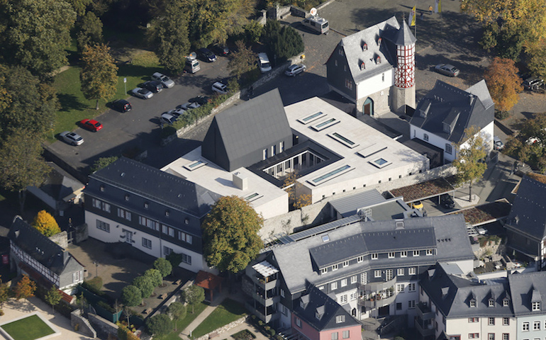 The bishop's residence in Limburg, Germany. Catholic Bishop Franz-Peter Tebartz-van Elst ordered the luxury residence and office. (RNS/Reuters/Wolfgang Rattay)