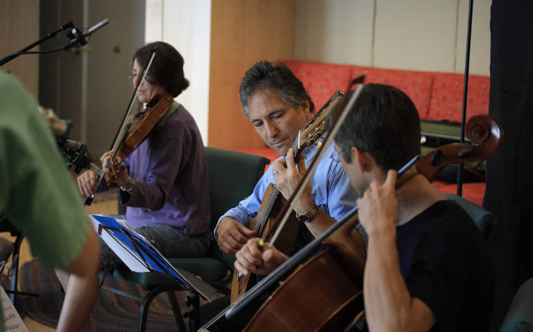 In his "Emergent Universe Oratorio," composer Sam Guarnaccia tells the story of the universe from the Big Bang to present day. Its world premiere will be peformed June 30 in Cleveland by the BlueWater Chamber Orchestra and the Cleveland Chamber Choir. (Courtesy of Sam Guarnaccia)