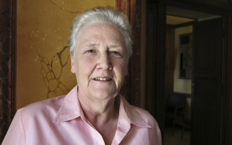 Marie Collins (CNS photo/Carol Glatz)