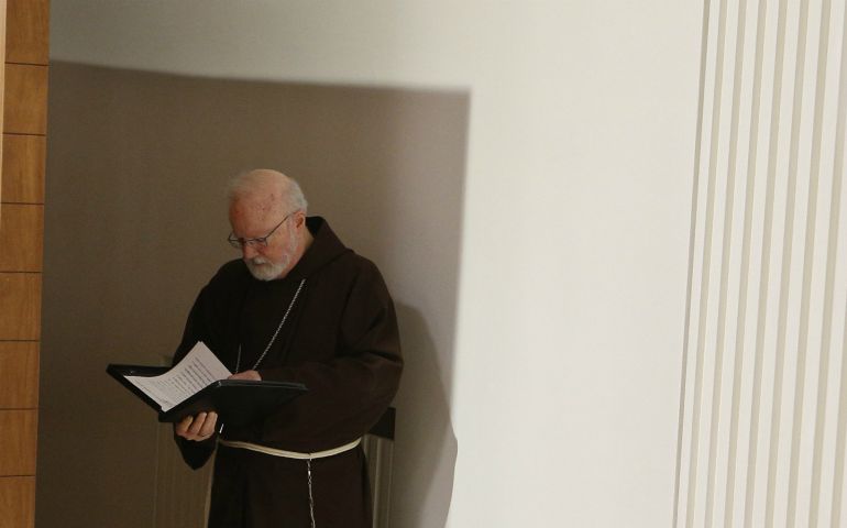 Cardinal Sean O'Malley of Boston, March 23, in Rome (CNS photo/Paul Haring)