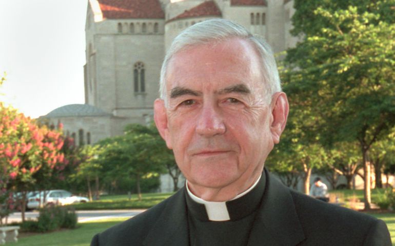 Retired San Francisco Archbishop John R. Quinn is pictured in a 2001 photo in Washington. He died June 22 at age 88 in San Francisco. He headed the Northern California Archdiocese from 1977 until 1995. (CNS photo/Nancy Wiechec)