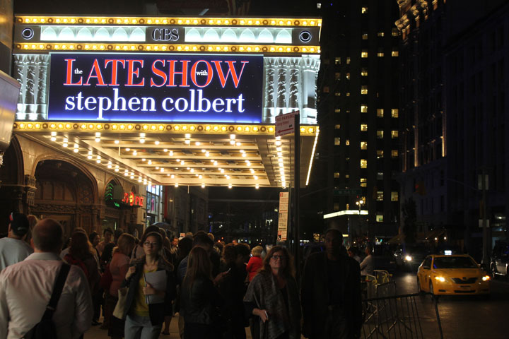View from outside the Ed Sullivan Theater, New York (NCR / Brian Roewe)