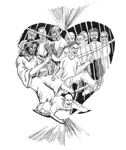 The cover art for Mirrors of Mercy, a book created by the Catholic Bethany Community in Massachusetts' Norfolk State Prison