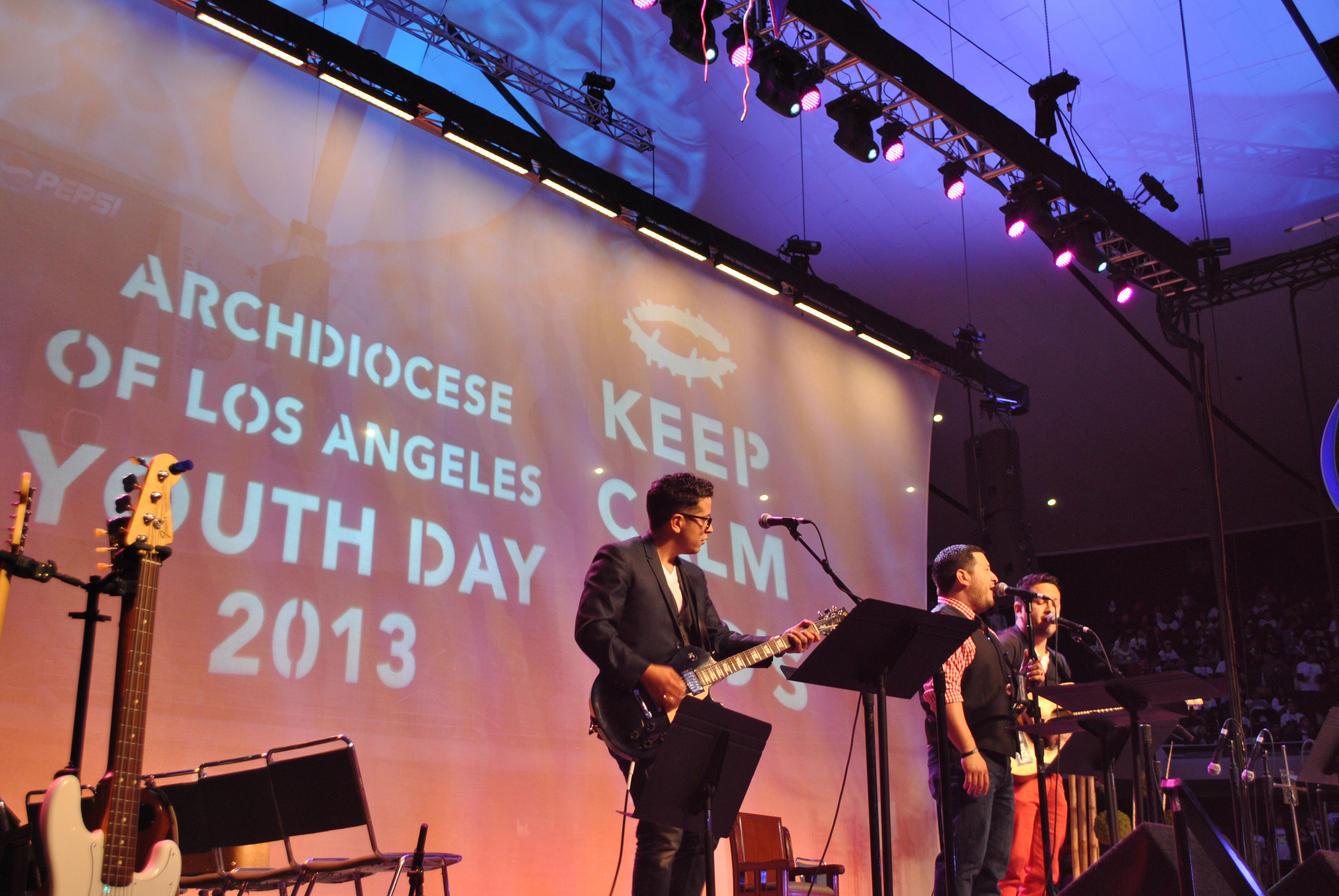 Jacob & Matthew performing in the morning atYouth Day