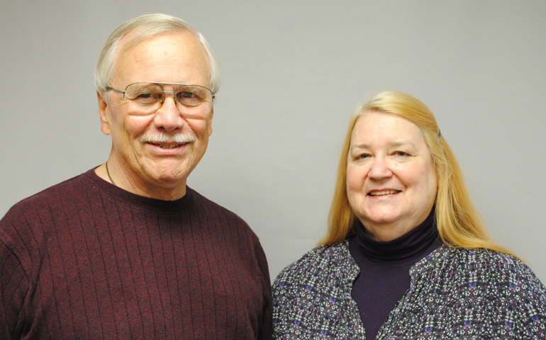 Deacon Leo Bistak and his wife, Nancy (NCR photo/Stephanie Yeagle)
