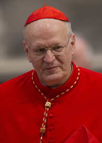 Cardinal Péter Erdõ of Budapest, Hungary, in 2012 (CNS/Paul Haring)