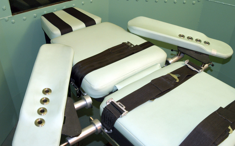 The table where executions are carried out by lethal injection at San Quentin State Prison in California (CNS/Courtesy of California Department of Corrections)