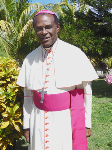 Cardinal-designate Kelvin Felix, retired archbishop of Castries, St. Lucia, is among 19 new cardinals named by Pope Francis Jan. 12. He is pictured in an undated photo. (CNS/Courtesy of Our Catholic Community)