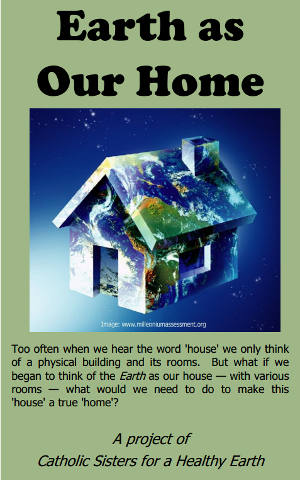 "Earth as Our Home" is a booklet produced by the Catholic Sisters for a Healthy Earth, a collaborative of eight congregations of women religious. (Photo, courtesy of Catholic Sisters for a Healthy Earth)