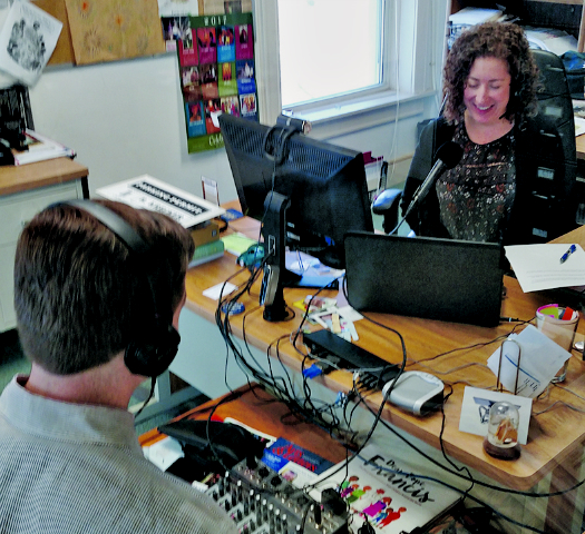 George Goss and Brittany Wilmes record NCR in Conversation. (NCR staff)