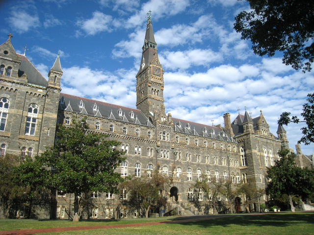 Georgetown University’s Healy Hall in Washington, D.C. (Photo courtesy of Daderot, Wikimedia Commons)