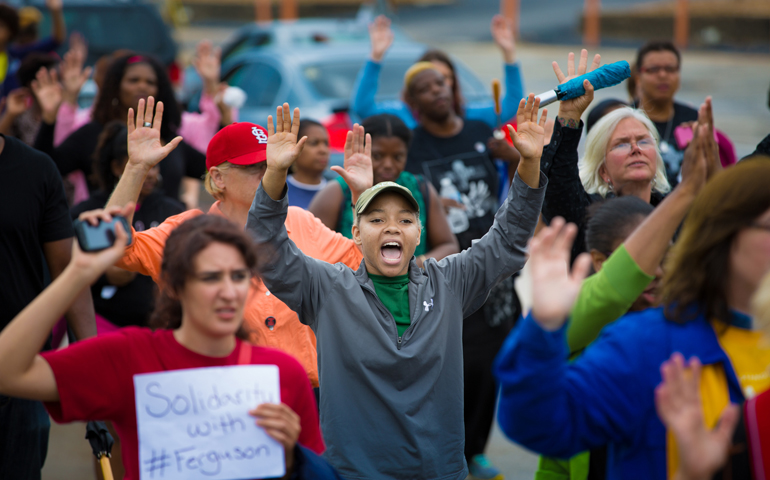 At church rally, community pours out support for Michael Brown's family |  National Catholic Reporter