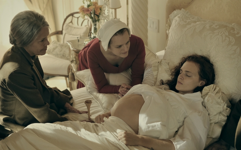 A scene from "The Handmaid's Tale," a TV series adapted from Margaret Atwood's 1985 novel (Hulu/George Kraychyk)