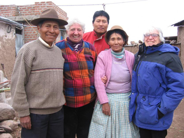  Alfredo and Graciela Fernandez and their son and Srs. Marlene Perrotte and Martha Larsen, RSM. (Joan Brown)