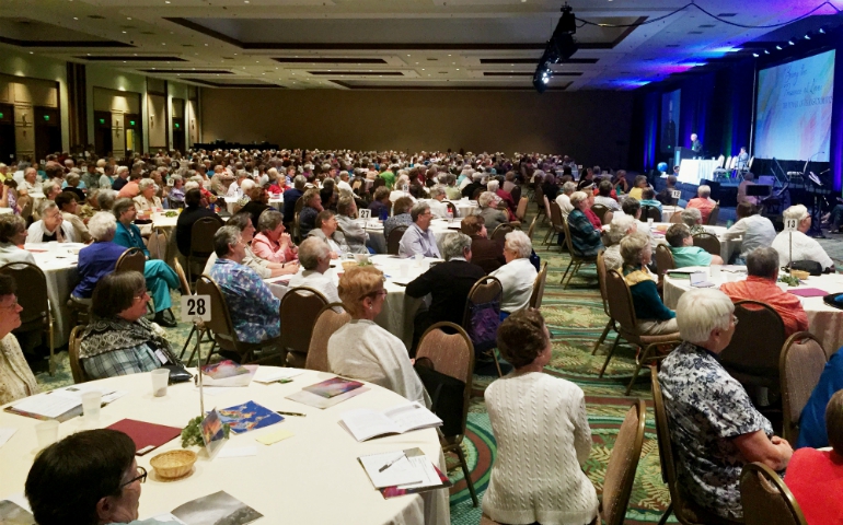 More than 700 sisters gather Aug. 9 for the first full day of the 2017 annual assembly of the Leadership Conference of Women Religious, held Aug. 8-11 in Orlando, Florida. (GSR photo / Soli Salgado)