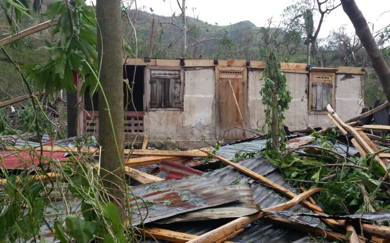 Damage in southwest Haiti from Hurricane Matthew. (Courtesy of Just Haiti)
