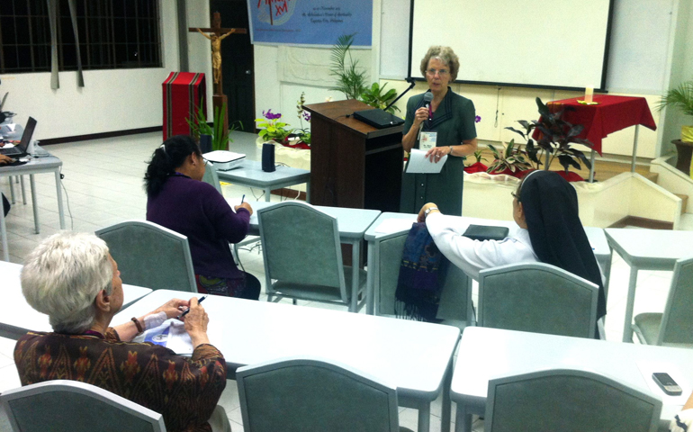 Presentation Sr. Joyce Meyer addresses the Asia-Oceania Meeting of Religious (NCR photo/Thomas C. Fox)