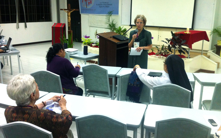 Presentation Sr. Joyce Meyer addresses the Asia-Oceania Meeting of Religious (NCR photo/Thomas C. Fox)