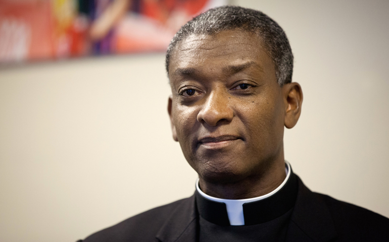 Haitian Bishop Chibley Langlois of Les Cayes, president of the Haitian bishops' conference, in Washington in 2012. (CNS/Nancy Phelan Wiechec) 