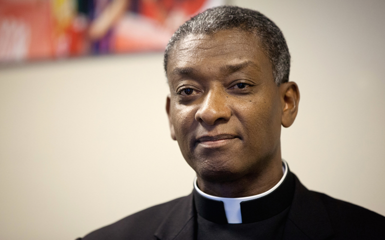 Haitian Bishop Chibley Langlois of Les Cayes, president of the Haitian bishops' conference, in Washington in 2012. (CNS/Nancy Phelan Wiechec)