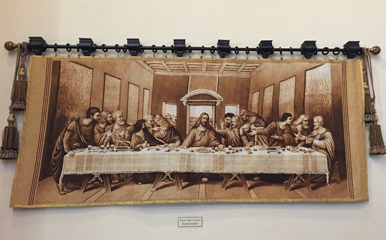Last Supper tapestry by Fr. Guillermo Rodriguez (Courtesy of St. Brendan Parish)